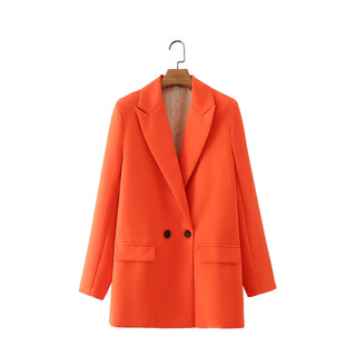 Sarina Blazer mit Knopfleiste - Blazers - Orange - Müller Mode