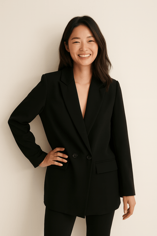 Sarina Blazer mit Knopfleiste - Blazers - Schwarz - Müller Mode