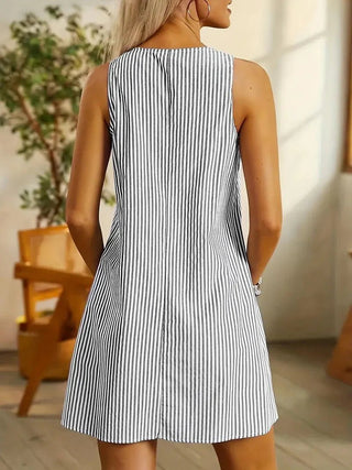 Serafina - Minikleid - Gestreift - Kleider - Schwarz - Müller Mode