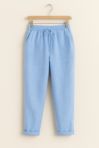 Shirley Hose mit Gummibund und Kordelzug - Hosen - Blau - Müller Mode