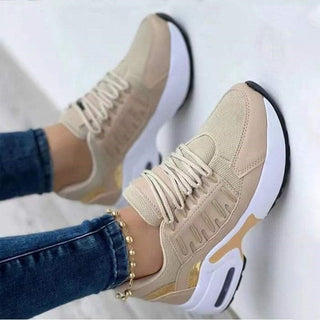 Sille - Bequeme Trainingsschuhe - Wanderschuhe - Sneakers - Beige - Müller Mode