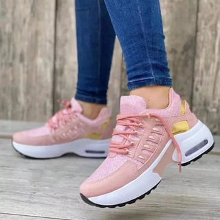 Sille - Bequeme Trainingsschuhe - Wanderschuhe - Sneakers - Hellrosa - Müller Mode
