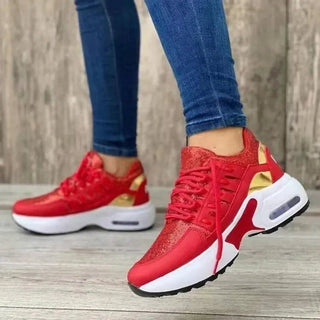 Sille - Bequeme Trainingsschuhe - Wanderschuhe - Sneakers - Rot - Müller Mode