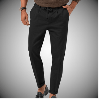 Simon - Hybridhose - Sommerhose - Chinos - Schwarz - Müller Mode