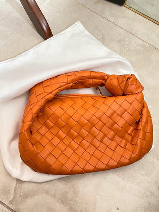 Sonya - Handtasche - Elegantes gewebtes Design - Schultertaschen - Orange - Müller Mode