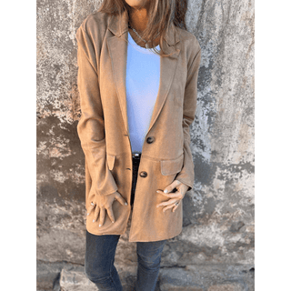 Sonya Mittellanger Mantel - Leichte Jacken - Khaki - Müller Mode