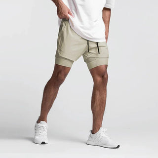 StaminaPro - Komfort - Trainingshose - Shorts - Sportbekleidung - Khaki - Müller Mode
