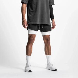 StaminaPro - Komfort - Trainingshose - Shorts - Sportbekleidung - Schwarz - weißes Futter - Müller Mode