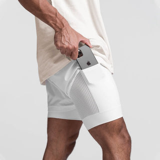 StaminaPro - Komfort - Trainingshose - Shorts - Sportbekleidung - Weiß - Müller Mode