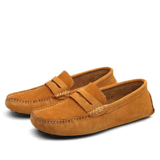 Svend - Wildleder Slipper - Italienischer Stil - Loafers - Hellbraun - Müller Mode
