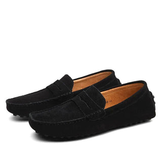 Svend - Wildleder Slipper - Italienischer Stil - Loafers - Schwarz - Müller Mode