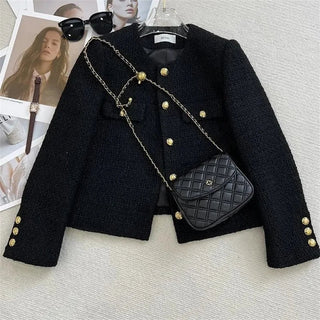 Thania - Tweed - Blazer - Herbst - Outerwear - Blazers - Schwarz - Müller Mode