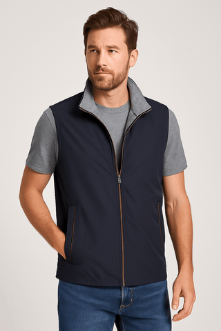 Thomas Weste mit Reißverschluss - Leichte Jacken - Marineblau - Müller Mode