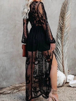 Tilda - Maxi - Kleid - Bohemian Spitze - Kleider - Rot - Müller Mode