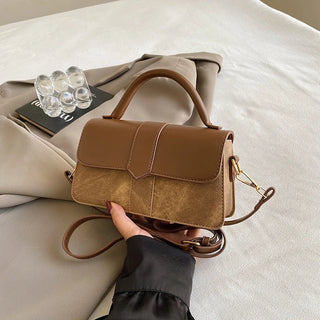 Tisha - Vintage - Schultertasche - Quadratische Form - Schultertaschen - Braun - Müller Mode