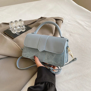 Tisha - Vintage - Schultertasche - Quadratische Form - Schultertaschen - Himmelblau - Müller Mode