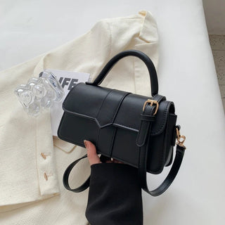 Tisha - Vintage - Schultertasche - Quadratische Form - Schultertaschen - Schwarz - Müller Mode