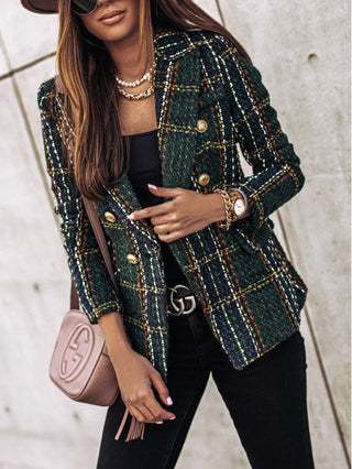 Tove - Schicker Karo - Blazer - Blazers - Weinrot - Müller Mode