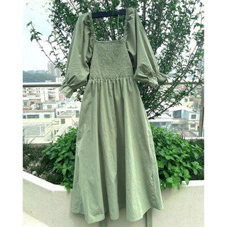 Trinity - Kleid - Rüschenärmel - Kleider - Grün - Müller Mode