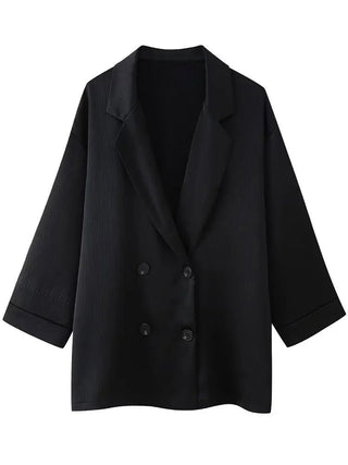 Trixia - Blazer und Hosen Set - Lose Passform - Sets - Schwarzer Blazer - Müller Mode