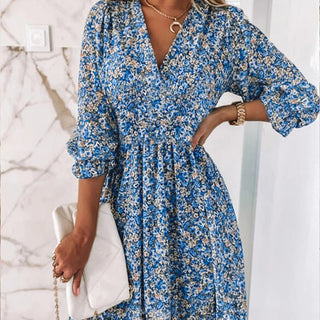 Valentina - Boho Kleid - Luftig - Kleider - Blau - Müller Mode