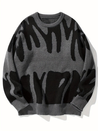 Verner - Winterpullover - Grafisches Muster - Sweatshirts & Hoodies - Grau - Müller Mode