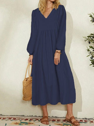 Vivi - Luxuriös - Stilvoll - Kleider - Blau - Müller Mode