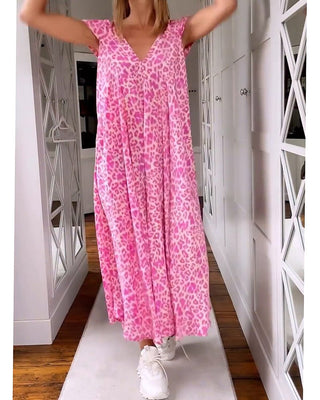 Vivienne - V - Ausschnitt Kleid - Lebendig - Kleider - Rosa - Müller Mode