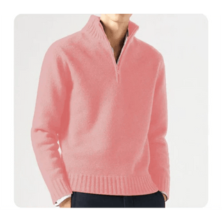 Wade - Rollkragenpullover - Halbreißverschluss - Stil - Sweatshirts & Hoodies - Rosa - Müller Mode