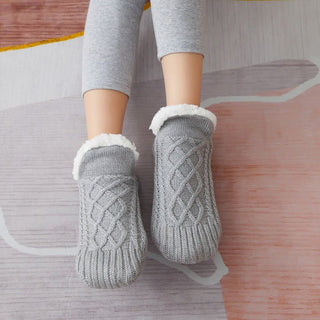 WoolSteps - Bequeme Thermosocken für die ganze Familie - Sandalen & Hausschuhe - Grau - Müller Mode