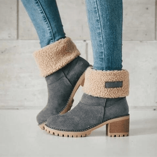 Ylva - Warme Stiefel - Weichem Futter - Stiefel - Grau - Müller Mode