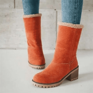 Ylva - Warme Stiefel - Weichem Futter - Stiefel - Orange - Müller Mode