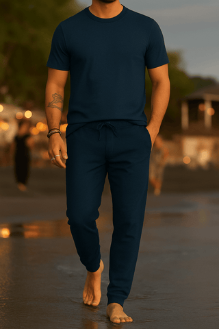 Yorick Jogginghose mit Kordelzug - Hosen - Dunkelblau - Müller Mode