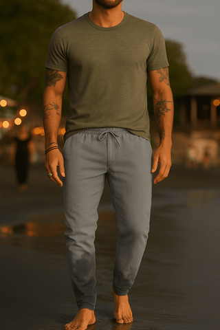 Yorick Jogginghose mit Kordelzug - Hosen - Grau - Müller Mode