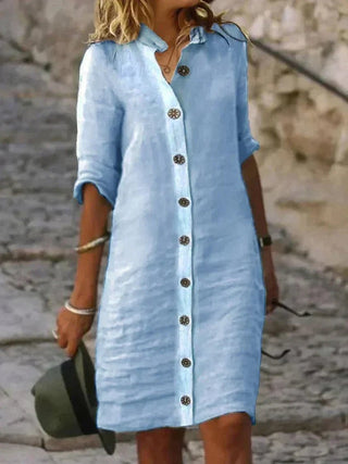 Yrsa - Sommerkleid - Frühlingskleid - Kleider - Blau - Müller Mode