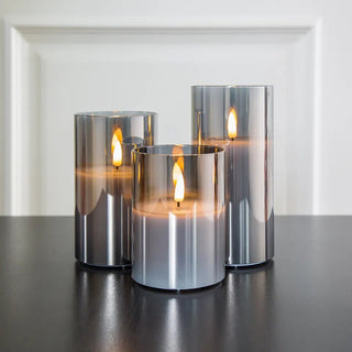Zenith - Dreiteiliges Kerzenset - Deckenleuchte - Grau - Müller Mode