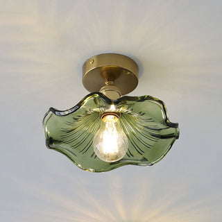 Zenith - Hibiscus - Glas - Deckenlampe - Deckenleuchte - Grün - Müller Mode