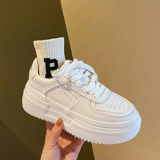 Zephanie - Ganz Weiße Freizeit - Sneakers - Plateau - Stil - Sneakers - Weiß - Müller Mode