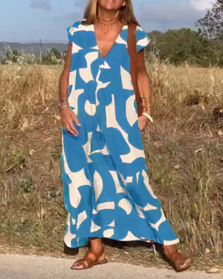 Zoey - Maxikleid - Casual Eleganz - Kleider - Blau - Müller Mode