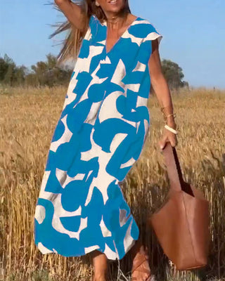 Zoey - Maxikleid - Casual Eleganz - Kleider - Blau - Müller Mode
