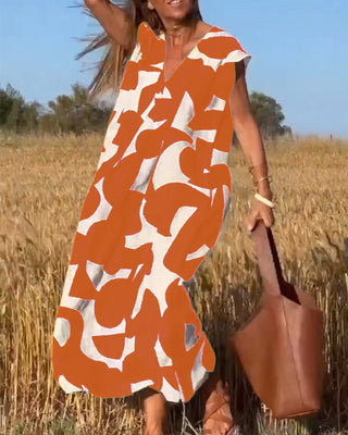 Zoey - Maxikleid - Casual Eleganz - Kleider - Orange - Müller Mode