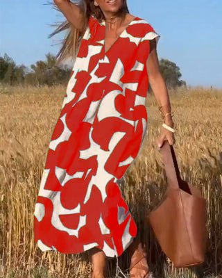Zoey - Maxikleid - Casual Eleganz - Kleider - Rot - Müller Mode