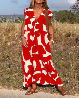 Zoey - Maxikleid - Casual Eleganz - Kleider - Rot - Müller Mode