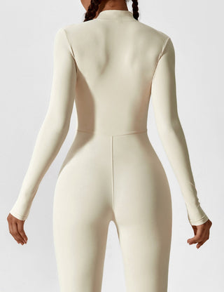 Wanda Zip-Up Ganzkörperanzug-Sportbekleidung-Langarm-Müller Mode