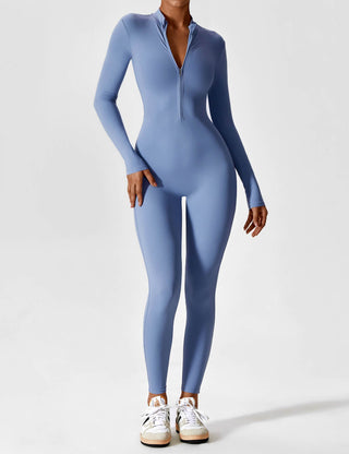 Wanda Zip-Up Ganzkörperanzug-Sportbekleidung-Langarm-Müller Mode