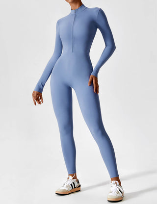 Wanda Zip-Up Ganzkörperanzug-Sportbekleidung-Langarm-Müller Mode