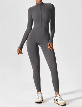 Wanda Zip-Up Ganzkörperanzug-Sportbekleidung-Langarm-Müller Mode