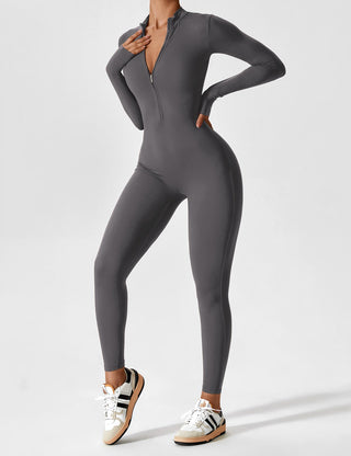 Wanda Zip-Up Ganzkörperanzug-Sportbekleidung-Langarm-Müller Mode