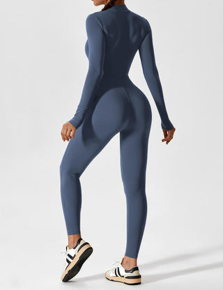 Wanda Zip-Up Ganzkörperanzug-Sportbekleidung-Langarm-Müller Mode