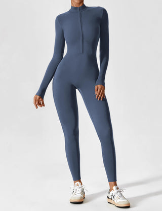 Wanda Zip-Up Ganzkörperanzug-Sportbekleidung-Langarm-Müller Mode